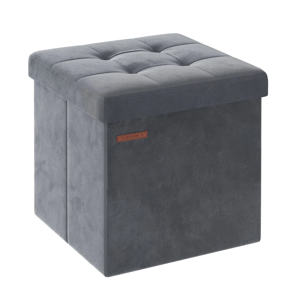 SONGMICS Sitzbank mit Stauraum, klappbare Sitztruhe, Aufbewahrungsbox mit Deckel - Bild 1 von 1