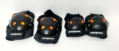 Mongoose Youth BMX Bike Knee and Elbow Pad Set, Sport Protective Gea - Image 1 of 4