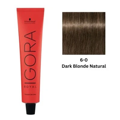 Schwarzkopf Igora Royal 6-0 Dark Blonde Natural Permanent Hair Color 60ml - image 1 of 4