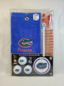 Florida Gators NCAA TeamGolf Golf Gift Set with Embroidered Towel 3 Balls Marker - Picture 1 of 8