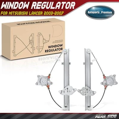 2Pcs Rear Left & Right Power Window Regulator for Mitsubishi Lancer 2003-2007 - Image 1 of 4