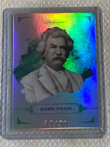 Tarjeta paralela Keepsake Bellissimo Edition #12 2023 SN#'d/50 Mark Twain - Imagen 1 de 3