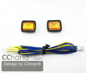 CC HAND Front Turn Signal Light Lamp 1/10 Tamiya CC01 Wrangler with LED(COLOR) - Picture 1 of 3