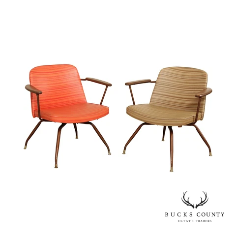 Mid Century Modern Pair of Baumritter Armchairs Cover