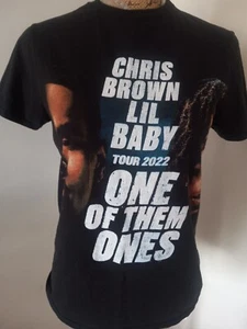 Camiseta de rap Chris Brown Lil para mujer pequeña One of they Ones Tour 2022 - Imagen 1 de 7