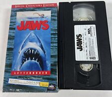 Jaws (VHS, 1997) Steven Spielberg Letterbox Horror Film. Special Collectors Ed.
