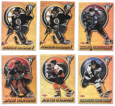 2000-01 Pacific Private Stock Titanium Draft Day Edition Hockey Rookies-You Pick - Image 1 of 2