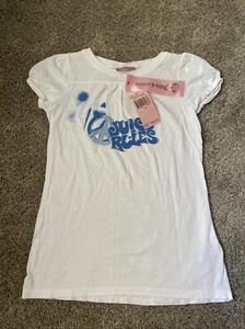 Juicy Couture Juicy Tee Girls Size 10 T-Shirt White - Picture 1 of 7