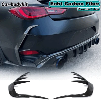 Aletas traseras de carbono Flaps Splitter Canards se adapta a Infiniti Q60 Coupe 2016-22 - Imagen 1 de 4