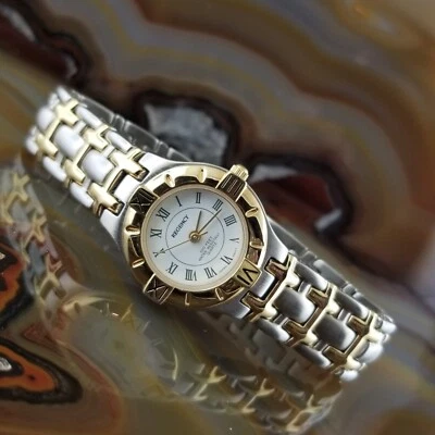 Reloj deportivo clásico Parsifol H Link dorado y plateado Regency para mujer Foto 1 de 4