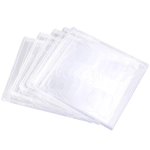 5 Pcs Boîtiers Standard Clair Bijou Cas Cd/dvd Étui De Rangement En Plastique - Afbeelding 1 van 12