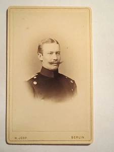 Berlin - Soldat mit Bart in Uniform - Portrait / CDV - Picture 1 of 1