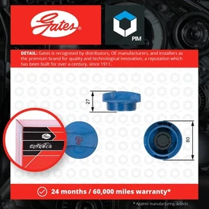 Radiator Cap fits AUDI Q7 4L 3.0 3.0D 10 to 15 Gates 1J0121321B Quality New - Picture 1 of 2