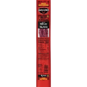 Jack Links 2 Oz. Spicy Red Pepper Beef Steak Jerky 134718 Pack of 12 Jack Link's - Picture 1 of 1