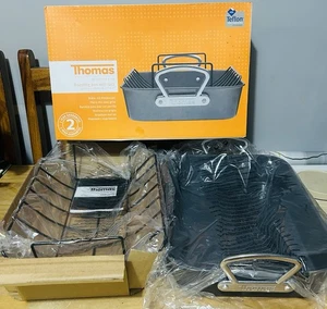 Tostatrice Thomas con ripiano. Teflon. 42 cm x 27,8 cm. Nuovo con scatola. Natale - Foto 1 di 16