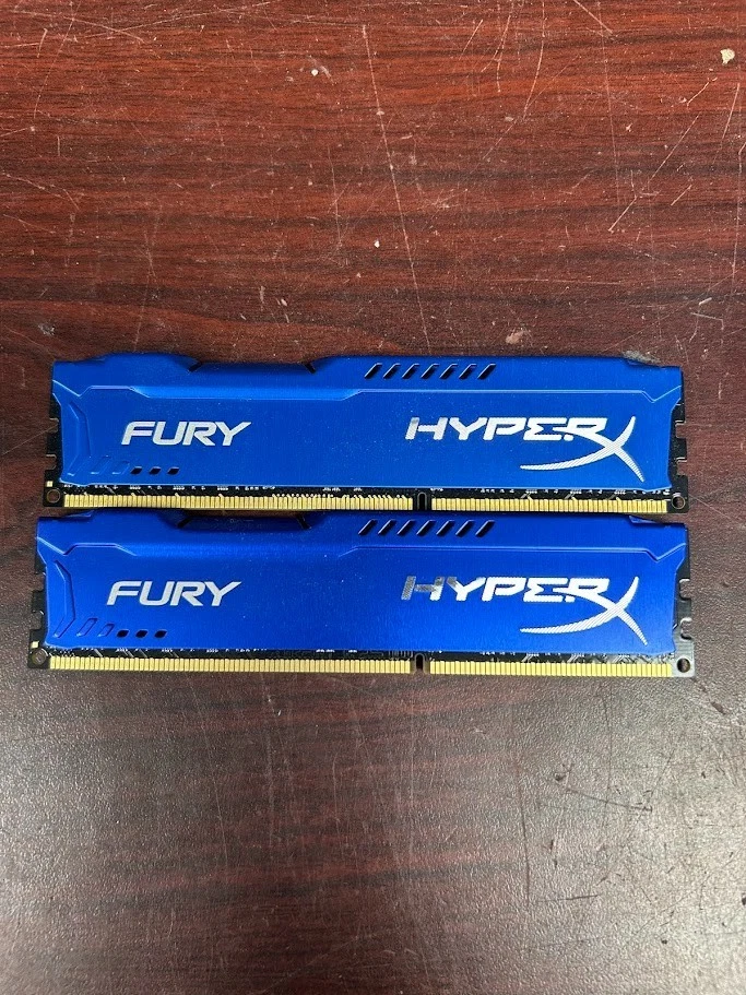 LOTE DE 2) FURY HYPERX HX316C10FK2/16 (2X8GB) DDR3 1600 1866 MHZ #95 Foto 1 de 2