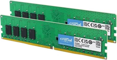 Crucial DDR4 RAM 16GB Kit (8GBx2) 2400MHz CL17 CT2K8G4DFS824A For Computer, PC - Image 1 of 4