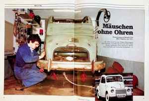 Motor Klassik 1107) Fiat 500 C Topolino Restaurierung - ein interessanter Berich - Bild 1 von 2