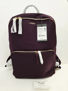 Tumi Voyageur Bridget Compact Laptop Travel Backpack Aubergine Gold Hardware NEW - Picture 1 of 10