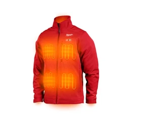 Milwaukee Heated Axis Hooded Jacket 205B-21S Red, Men's, Size 2XL - Picture 1 of 1