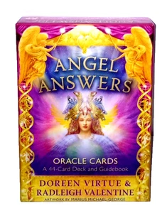 Angel Answers Pocket Oracle Cards: A 44-Card Deck & Guidebook - Very Good - Picture 1 of 8