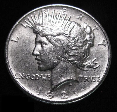 1921-P Peace Silver Dollar - Brilliant Uncirculated BU - FREE SHIPPING