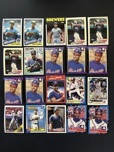 Dion James   Lot Of 20 Cards-Milwaukee Brewers/Braves  NM-MT (DJ1) - Picture 1 of 1
