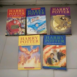 Harry Potter Five Book Set 1,2,3 & 5,6  Paperback Bloomsbury Joblot Excellent - Bild 1 von 18