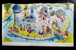 Peter Woolcock ~ 1926-2014 - Ilustración original de dibujos animados - Detalle increíble - Imagen 1 de 17