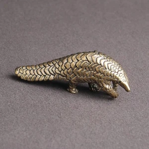 Massive Messing Bär Figur Statue Tierfiguren Haus Schreibtisch Deko Geschenk - Bild 1 von 7