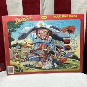 DUCKTALES Webby & Gyro Tablett Puzzle Jaymar Spielzeug 1986 Startrampe Vintage Disney - Bild 1 von 1
