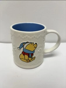 Brandneu Disney Winnie Puuh Winter Fair Isle geprägte Schneeflocke ❄️ Tasse - Bild 1 von 5