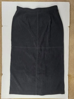 Maxi Falda Negra 16W XXL Hasta el Suelo Cintura Elástica Dividida Kim Roger's Talla Grande Foto 1 de 4