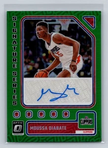 Donruss Optic #SS-DIA 2023-24 Moussa Diabate Signature Series verde automático - Imagen 1 de 2