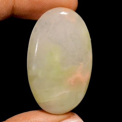 44 Ct Natural Aventurine Oval Shape Cabochon Loose Gemstone 4 Jewelry 38X23X5 mm - Image 1 of 3