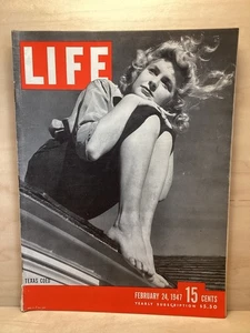 Life Magazine Vol.22 No.8 February 24 1947 Texas Coed, Post-War U.S. & China - Picture 1 of 6