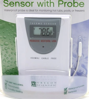 Oregon Scientific THC138 drahtloser Fernsensor mit wasserdichter Sonde - Bild 1 von 3
