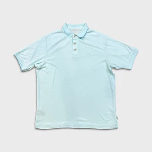 Tommy Bahama Shirt Mens Medium Blue Hawaiian Casual Preppy Button Up Tee - Picture 1 of 7