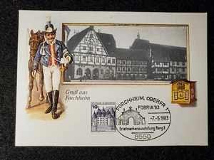 Forchheim, Germany Postcard first day stamp & cancellation 1983 - Picture 1 of 2
