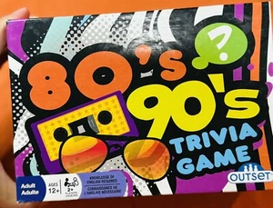 80's 90's Trivia Game - Retro Party Game Portable Car Activity - Ages 12 and Up - Picture 1 of 2