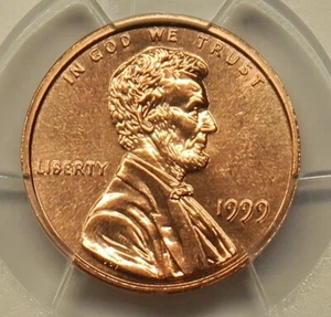1999 Lincoln Cent PCGS MS67RD Free Shipping - Picture 1 of 4