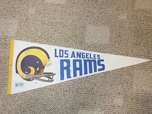 Vintage Los Angeles Rams 2 Bar Helmet Logo 30” Felt Officially Licensed Pennant - Picture 1 of 7