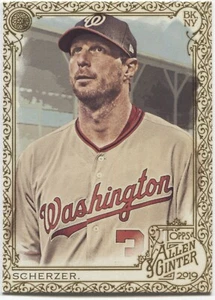 MAX SCHERZER 2019 Allen & Ginter GOLD BORDER Hot Box - WASHINGTON NATIONALS- #70 - Picture 1 of 1