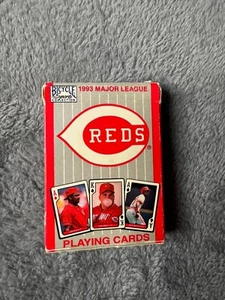 Vintage Cincinnati Reds 1993 Playing Cards Deck Complete Deck Bicycle Cards 2W - Picture 1 of 4