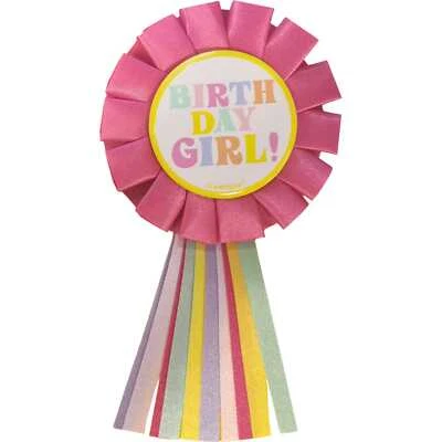 Birthday Girl Satin Ribbon Badge Bridesmaid Wedding Bridal Shower Hens Party - image 1 of 3