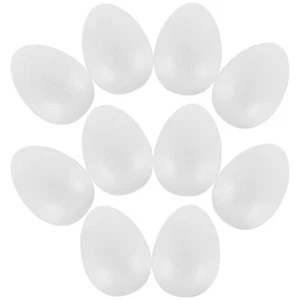 10Pcs Easter Craft Foam Eggs DIY Egg Hanging Decoration Party DIY Graffiti Eggs - Picture 1 of 12