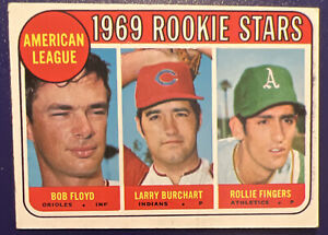 1969 Topps Vintage #597 Rollie Fingers/Bob Floyd/Larry Burchart Rookie Stars RC