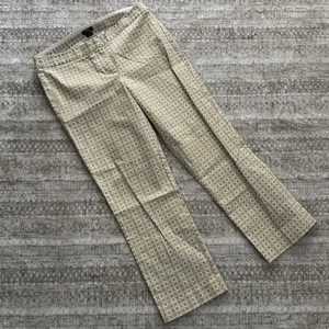 J.Crew Size 2 off white and tan City fit pants - Picture 1 of 6