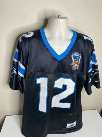 Vintage Carolina Panthers Kerry Collins Signed Jersey Men's Size Large Black Cover