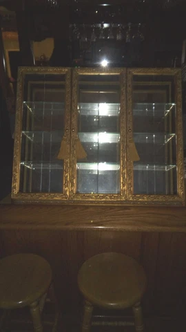 Horchow 3 Door Glass Display Cabinet. A friend of the family's Great Grandma's Cover
